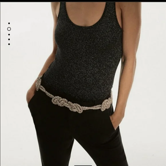 Zara | Accessories | Zara Sparkely Knotted Belt | Poshmark display picture 1